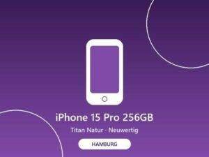 iPhone 15 Pro 256 GB Titan Doğal — neredeyse yeni, orijinal kutu, fatura, %96 pil